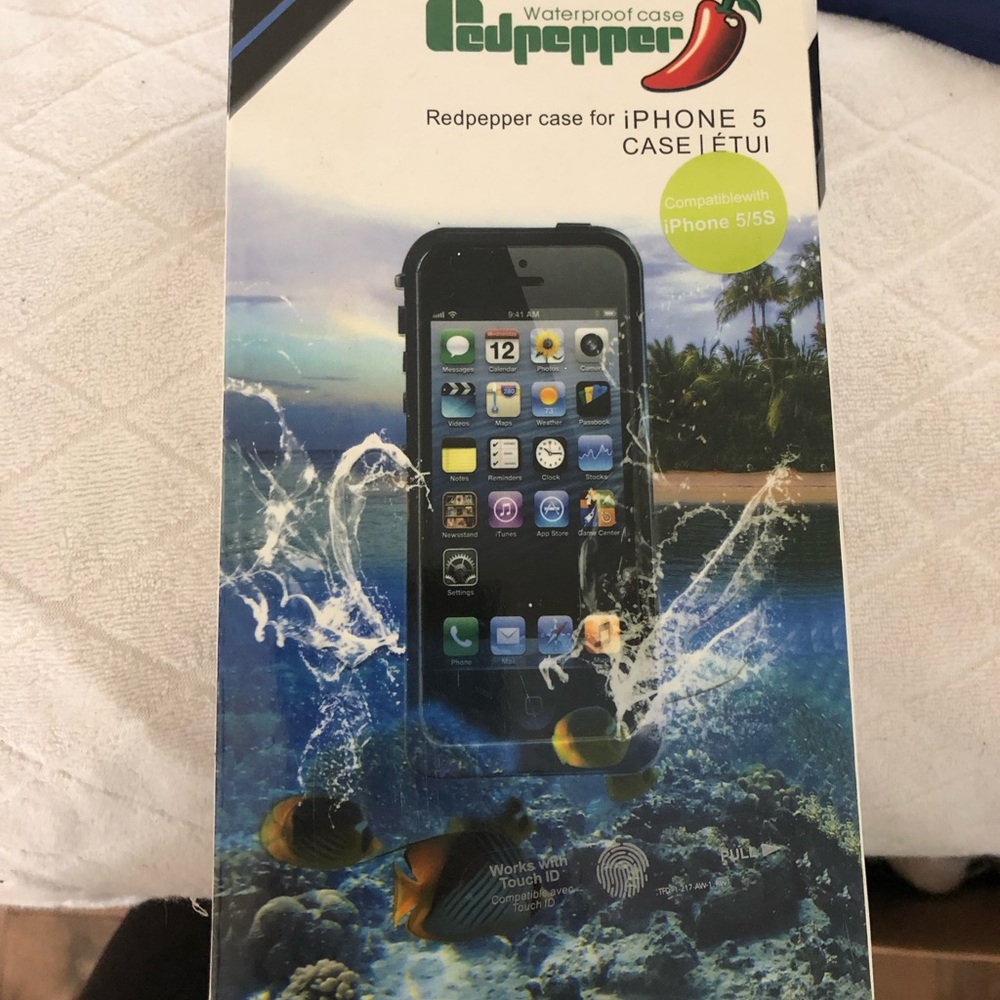 🔥🌶Red pepper IPhone5 waterproof case🌶🔥